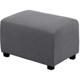 Ottoman Cover Slipcover Rectangle Fit Length Footrest Sofa Slipcovers Stool Cover