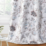 H.VERSAILTEX Floral Blackout Curtains for Living Room Thermal Insulated Grommet Drapes