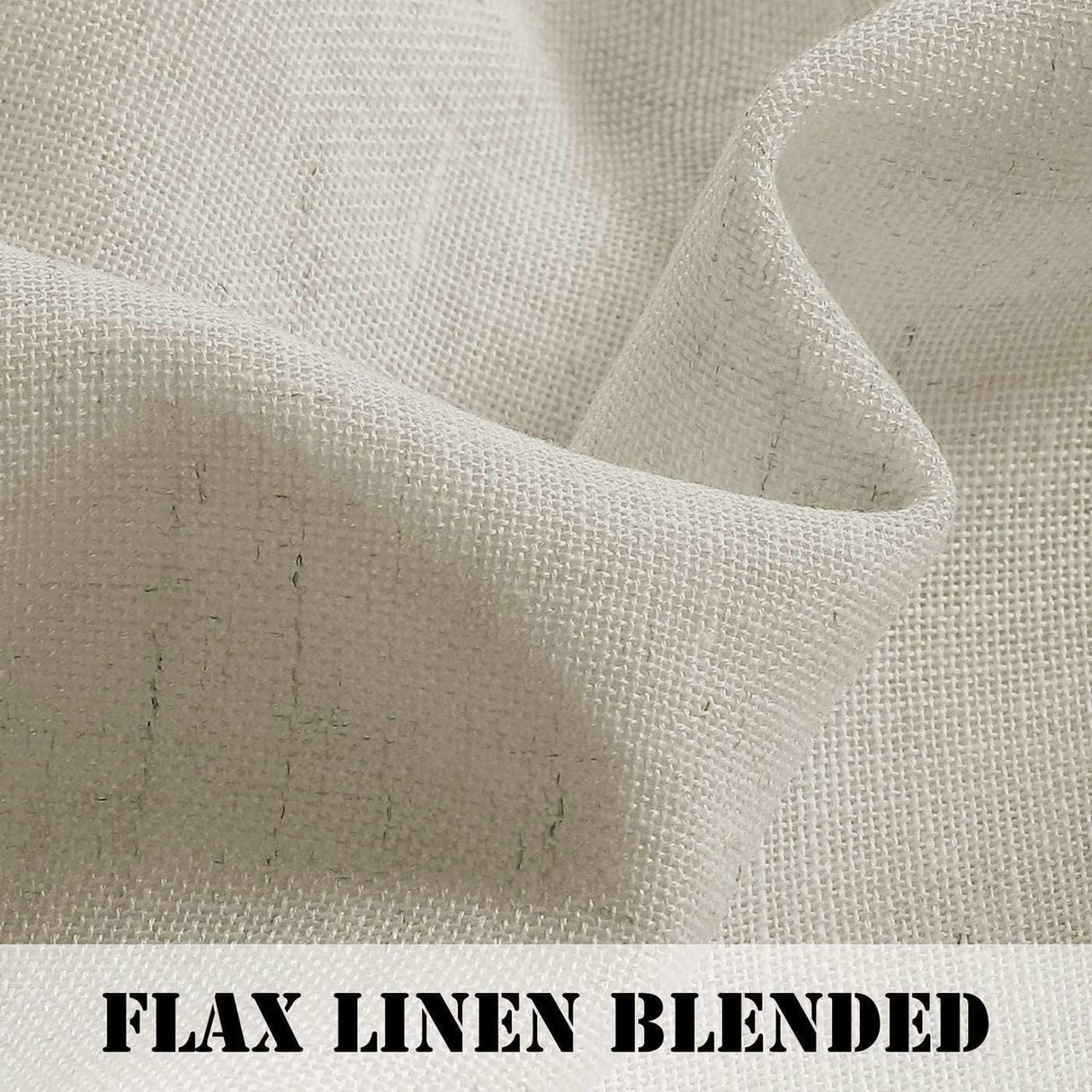 Light Filtering Linen Textured Curtains Grommet Curtains