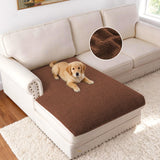 H.VERSAILTEX Non Slip Pet Couch Cover Chenille Dog Bed Protector Thick Soft Sofa Slipcover Pet Friendly Washable Couch Cushion Covers for Pets (30" x 53", Sage)