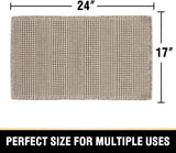 H.VERSAILTEX Absorbent Non-Slip Waffle Bath Mat – Quick Dry & Machine Washable