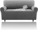 H.VERSAILTEX Jacquard Waterproof Sofa Slipcover – Stretch Couch Cover with Elastic Bottom