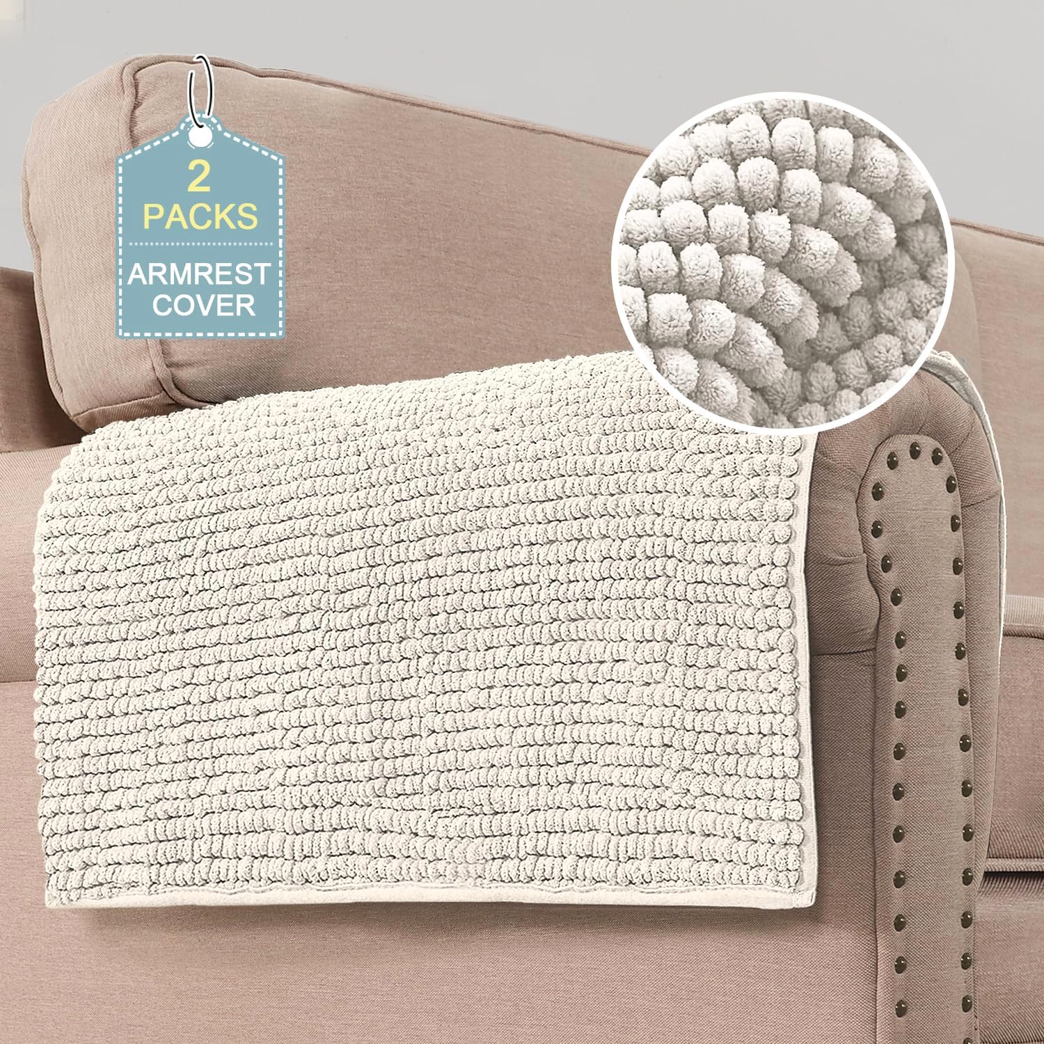 H.VERSAILTEX Thick Chenille Sofa Cover for Dogs & Pets – Soft, Anti-Slip Design