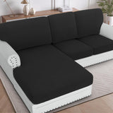 H.VERSAILTEX Sectional Couch Covers 1 Piece Chaise Slipcover L Shape Separate Cushion Couch Cover for Both Left/Right Sectional Couch