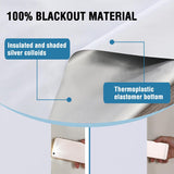 H.VERSAILTEX Portable Blackout Curtains for Bedroom (120" x 67"), 100% Blackout Window Cover with Thermal Insulated for Living Room, White