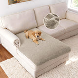 H.VERSAILTEX Non Slip Pet Couch Cover Chenille Dog Bed Protector Thick Soft Sofa Slipcover Pet Friendly Washable Couch Cushion Covers for Pets (30" x 53", Sage)