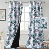 Floral Printed 100% Blackout Curtains for Bedroom