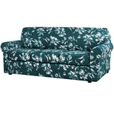 H.VERSAILTEX Super Stretch 3 Pieces Sofa Covers for 2 Cushion Couch Covers Sofa Slipcovers Feature Soft Thick Bouncy Modern Style with Individual Cushion Covers Pet Friendly - Loveseat, Aqua