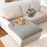 H.VERSAILTEX Non Slip Pet Couch Cover Chenille Dog Bed Protector Thick Soft Sofa Slipcover Pet Friendly Washable Couch Cushion Covers for Pets (30" x 53", Sage)