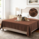 H.VERSAILTEX Non Slip Pet Couch Cover Chenille Dog Bed Protector Thick Soft Sofa Slipcover Pet Friendly Washable Couch Cushion Covers for Pets (30" x 53", Sage)