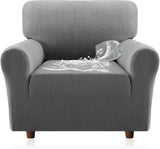 H.VERSAILTEX Jacquard Waterproof Sofa Slipcover – Stretch Couch Cover with Elastic Bottom