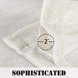 Natural Linen Rod Pocket Curtains Semi Sheer Curtains