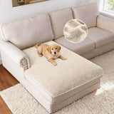 H.VERSAILTEX Non Slip Pet Couch Cover Chenille Dog Bed Protector Thick Soft Sofa Slipcover Pet Friendly Washable Couch Cushion Covers for Pets (30" x 53", Sage)