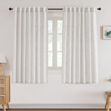 H.VERSAILTEX Linen Light Filtering Curtains 84 Inch for Living Room, Linen