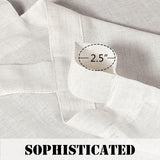 Natural Linen Tab Top Curtains Semi Sheer Curtains