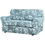 H.VERSAILTEX Super Stretch 3 Pieces Sofa Covers for 2 Cushion Couch Covers Sofa Slipcovers Feature Soft Thick Bouncy Modern Style with Individual Cushion Covers Pet Friendly - Loveseat, Aqua