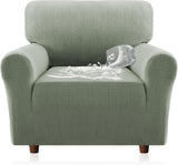 H.VERSAILTEX Jacquard Waterproof Sofa Slipcover – Stretch Couch Cover with Elastic Bottom