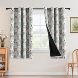 H.VERSAILTEX Floral 100% Blackout Vintage Curtains Patterned Thermal Insulated Grommet Window Drapes