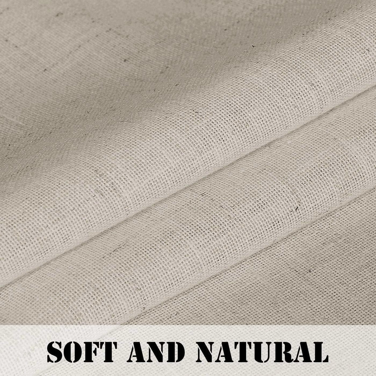 Light Filtering Linen Textured Curtains Grommet Curtains