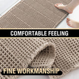 H.VERSAILTEX Absorbent Non-Slip Waffle Bath Mat – Quick Dry & Machine Washable