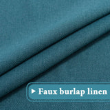 Faux Linen Blackout Thermal Insulated Grommet Curtain