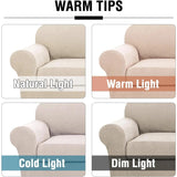 4 Piece Stretch Couch Covers for Cushion Couch Sofa Furniture Slipcovers
