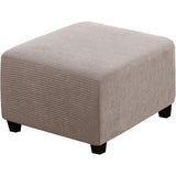 Ottoman Cover Slipcover Rectangle Fit Length Footrest Sofa Slipcovers Stool Cover