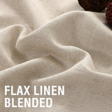 H.VERSAILTEX Linen Light Filtering Curtains 84 Inch for Living Room, Linen