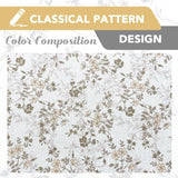 H.VERSAILTEX Linen Blend Curtains for Living Room Printed Floral Curtain Grommet Farmhouse Flower Patterned Drapes Window Treatment Panels Set of 2 Panels, 52" W x 63" L, Retro Floral - Brown