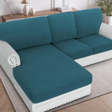 H.VERSAILTEX Sectional Couch Covers 1 Piece Chaise Slipcover L Shape Separate Cushion Couch Cover for Both Left/Right Sectional Couch