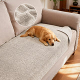 H.VERSAILTEX Non Slip Pet Couch Cover Chenille Dog Bed Protector Thick Soft Sofa Slipcover Pet Friendly Washable Couch Cushion Covers for Pets (30" x 53", Sage)