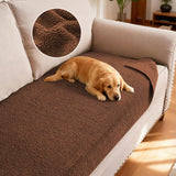 H.VERSAILTEX Non Slip Pet Couch Cover Chenille Dog Bed Protector Thick Soft Sofa Slipcover Pet Friendly Washable Couch Cushion Covers for Pets (30" x 53", Sage)