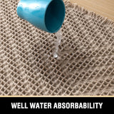 H.VERSAILTEX Waffle Boho Bath Mat – Super Absorbent, Non-Slip & Quick Dry