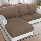 H.VERSAILTEX Sectional Couch Covers 1 Piece Chaise Slipcover L Shape Separate Cushion Couch Cover for Both Left/Right Sectional Couch