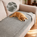 H.VERSAILTEX Non Slip Pet Couch Cover Chenille Dog Bed Protector Thick Soft Sofa Slipcover Pet Friendly Washable Couch Cushion Covers for Pets (30" x 53", Sage)