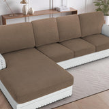 H.VERSAILTEX Sectional Couch Covers 1 Piece Chaise Slipcover L Shape Separate Cushion Couch Cover for Both Left/Right Sectional Couch