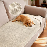 H.VERSAILTEX Non Slip Pet Couch Cover Chenille Dog Bed Protector Thick Soft Sofa Slipcover Pet Friendly Washable Couch Cushion Covers for Pets (30" x 53", Sage)
