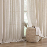 H.VERSAILTEX Linen Light Filtering Curtains 84 Inch for Living Room, Linen