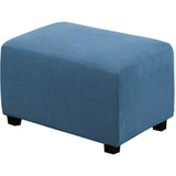 Ottoman Cover Slipcover Rectangle Fit Length Footrest Sofa Slipcovers Stool Cover