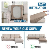 Sectional Couch Covers 3 Pieces Sofa Seat Cushion Covers L Shape Separate