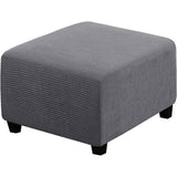 Ottoman Cover Slipcover Rectangle Fit Length Footrest Sofa Slipcovers Stool Cover