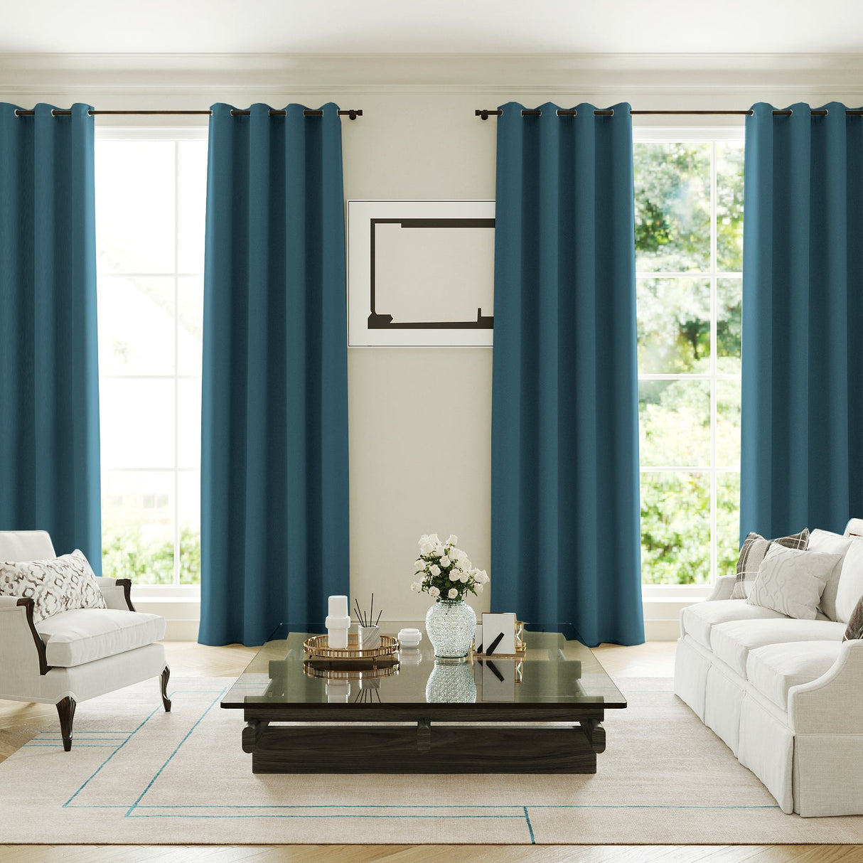 100% Blackout Curtains for Bedroom Thermal Insulated Blackout Curtains