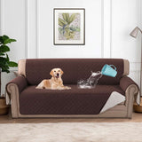 H.VERSAILTEX 100% Waterproof Sofa Cover Non-Slip Machine Washable with Elastic Straps Slipcovers Pet-friendly Furniture Protector (Oversized Sofa, French Oak)