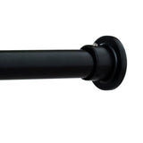 H.VERSAILTEX Single Shower Curtain Rod Non Slip Adjustable 26-78 inch with Spring Tension for Bathroom，White