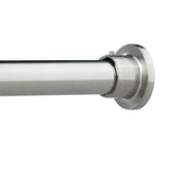 H.VERSAILTEX Single Shower Curtain Rod Non Slip Adjustable 26-78 inch with Spring Tension for Bathroom，White