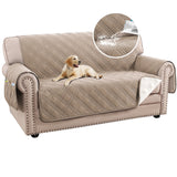 H.VERSAILTEX Diamond Sofa Slipcover,  1-Piece, Non-Slip,  Polyester (Sofa Size,  French Oak)