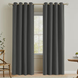 Blackout Fine Line Faux Linen Curtains