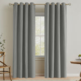 Blackout Fine Line Faux Linen Curtains