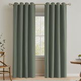 Blackout Fine Line Faux Linen Curtains