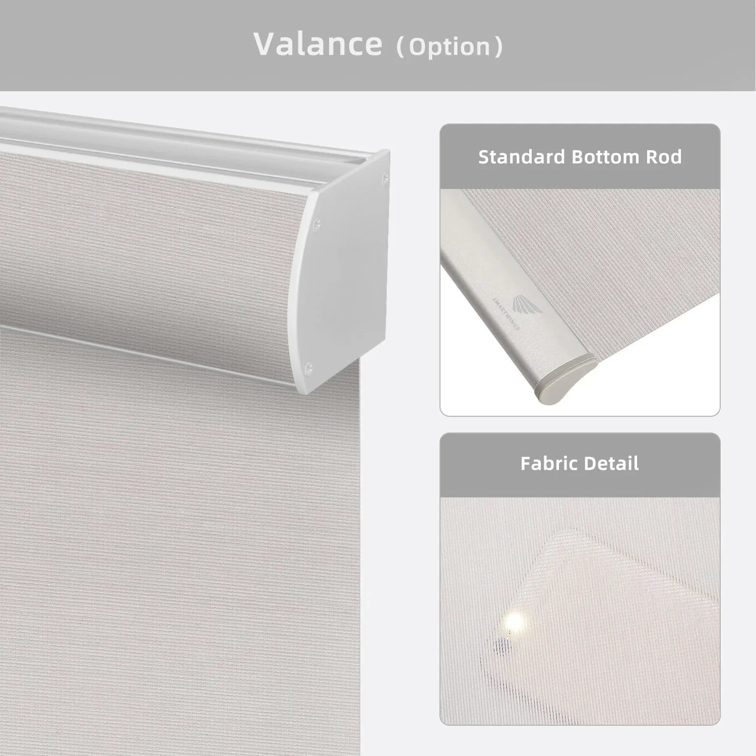 Motorized Light Filtering Roller Shades 50% Blackout PVC Free Sunscreen